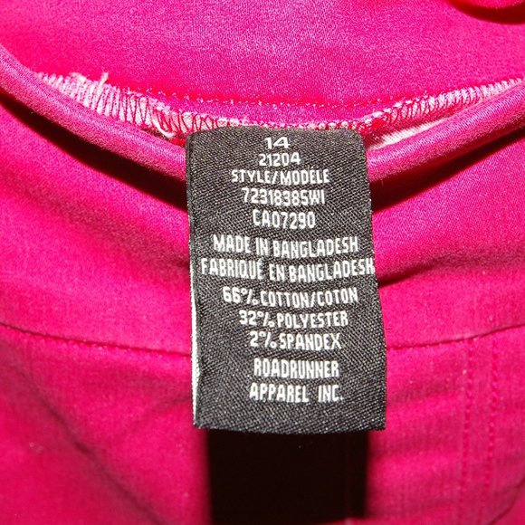 Suko Jeans Bright Pink tapered fit pants Pull On - Picture 6 of 7